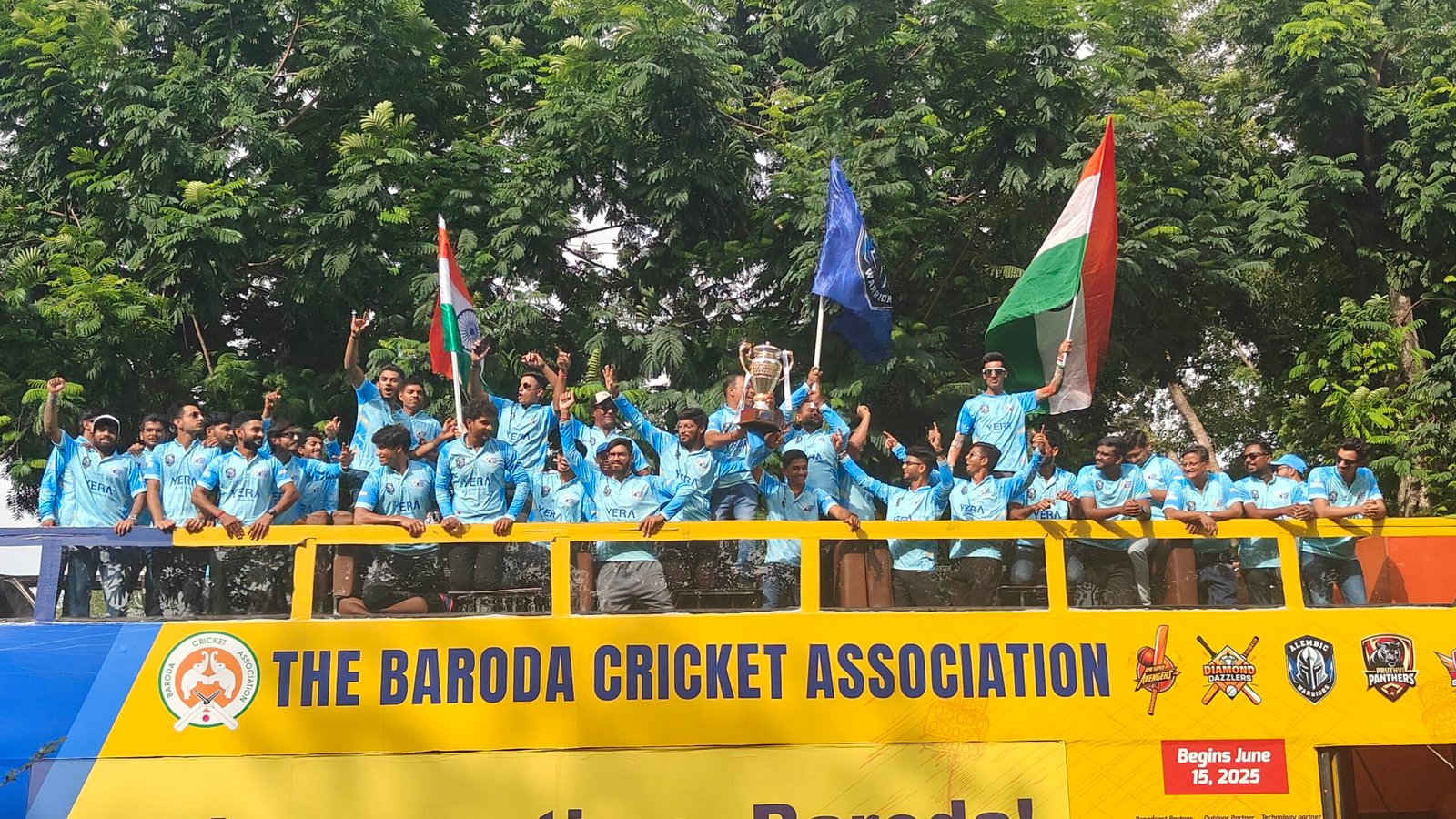 बड़ौदा प्रीमियर लीग 2025: एलेंबिक वॉरियर्स की रोमांचक जीत ने रचा इतिहास